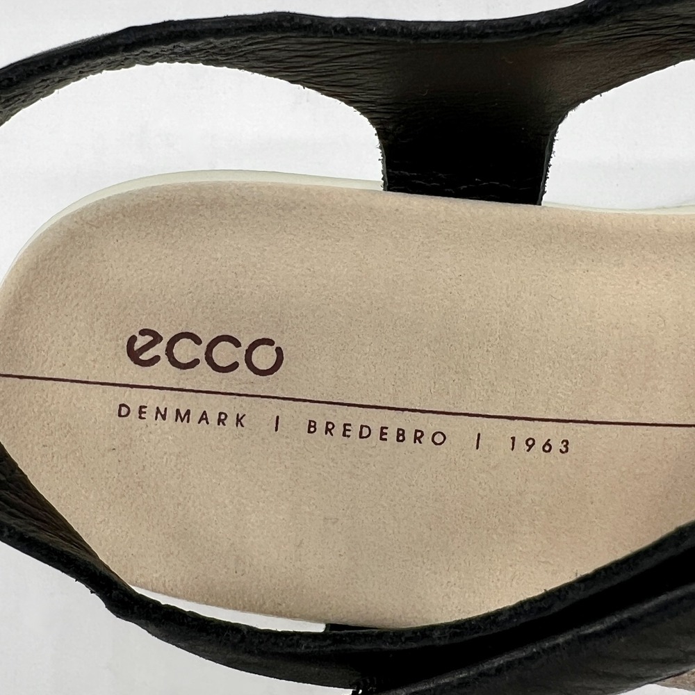 Ecco Women's sz 5-5.5 US 36 EU Flowt Band Sandal Black 2-Strap New $129 - Picture 12 of 14